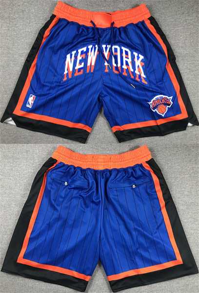 Mens New York Knicks Royal City Edition Shorts->nba shorts->NBA Jersey